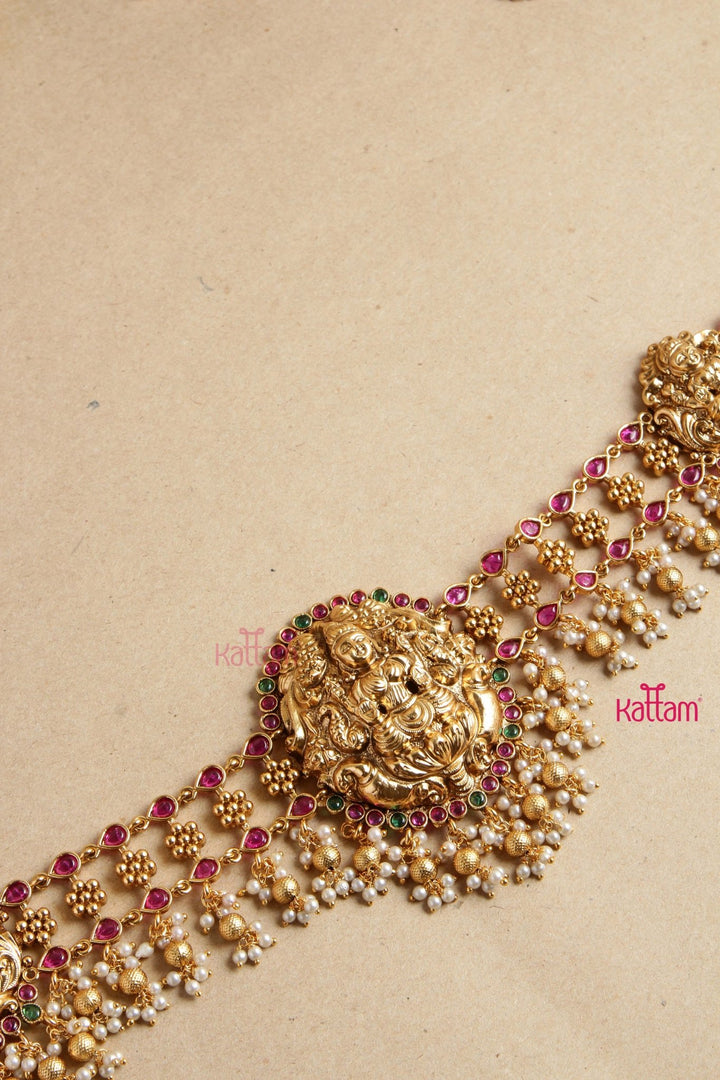 Semi Bridal Goddess Grand pearl Hipchain - HB117