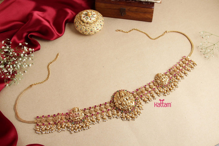 Semi Bridal Goddess Grand pearl Hipchain - HB117