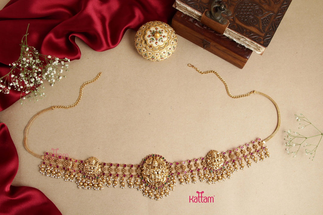 Semi Bridal Goddess Grand pearl Hipchain - HB117