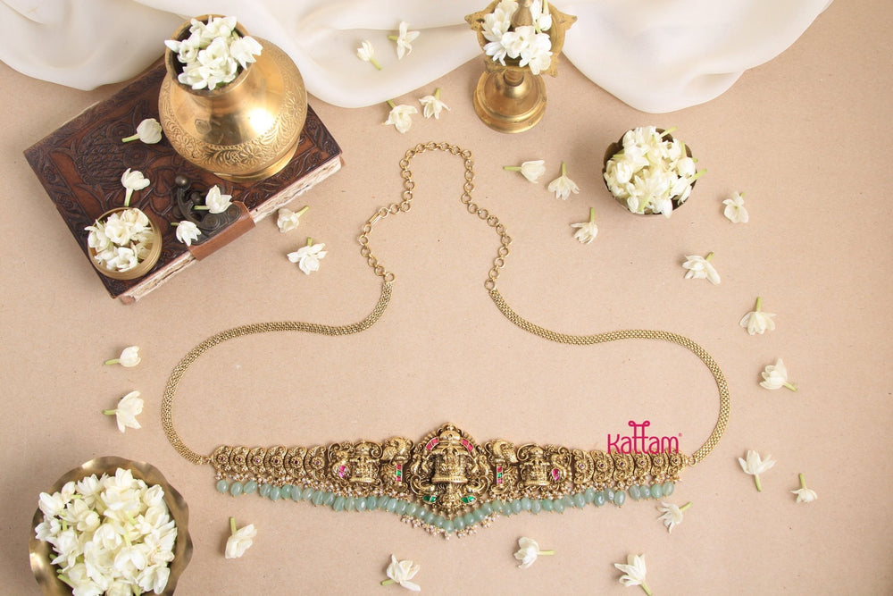 Semi Bridal Goddess Hip Chain - Pastel Green - HB145