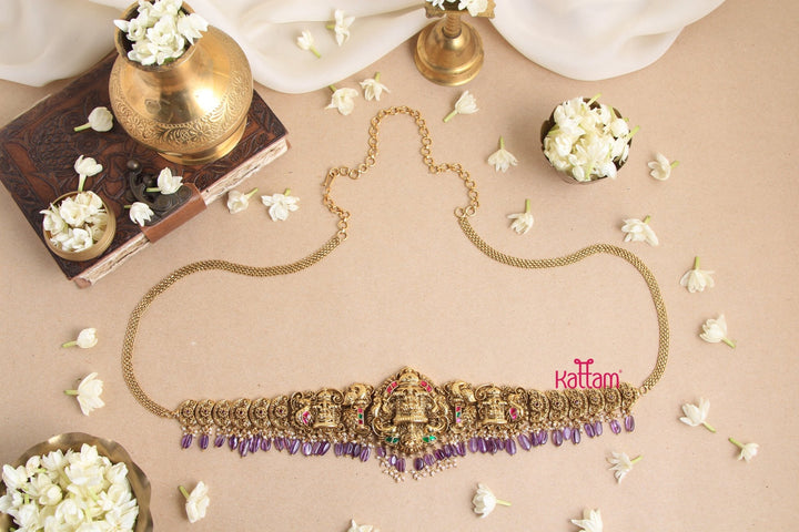 Semi Bridal Goddess Hip Chain - Purple - HB146