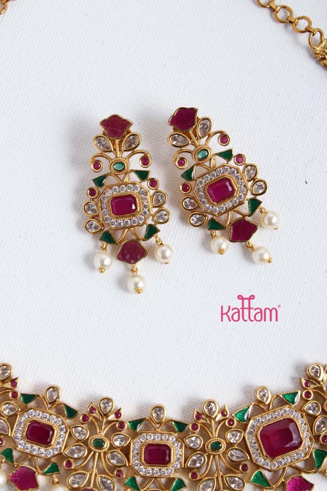 Semi Bridal Multistone Choker - N2319