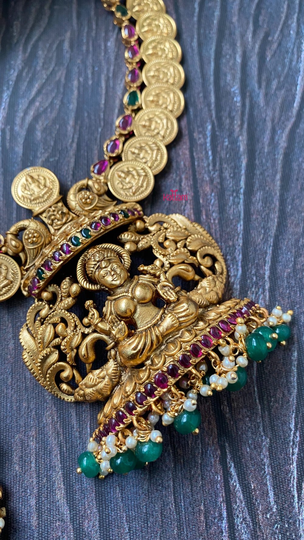 Semi Precious Nakshi Goddess Necklace - N1078