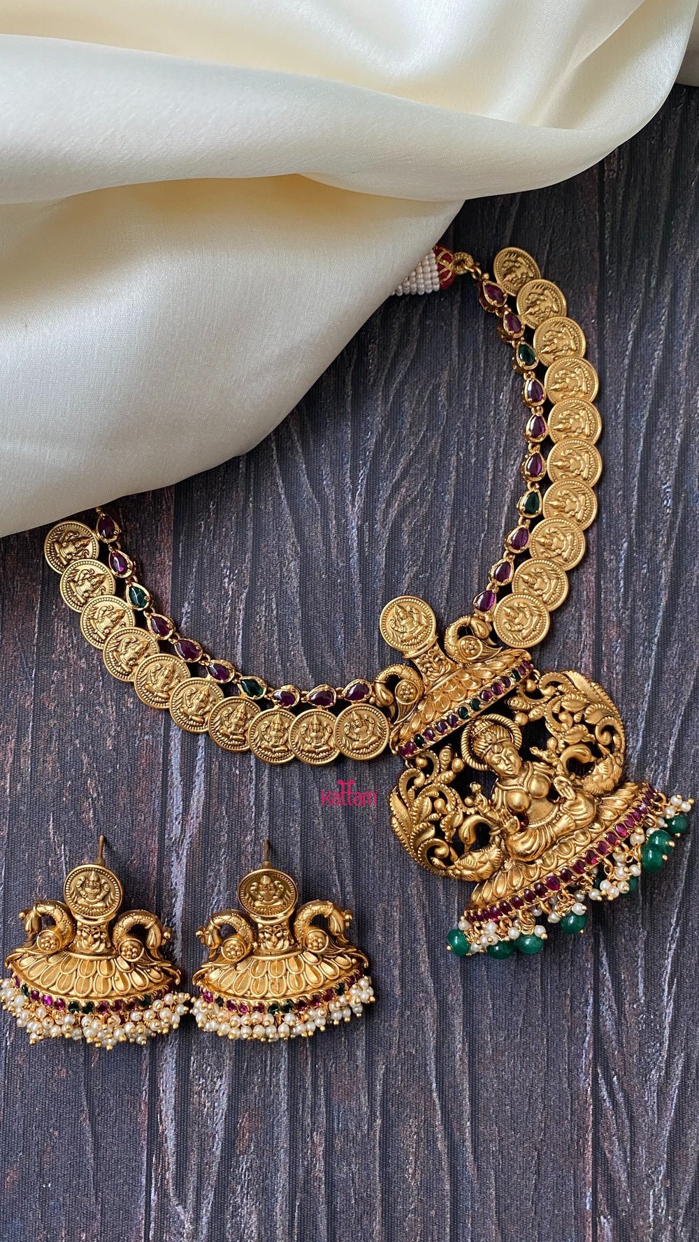 Semi Precious Nakshi Goddess Necklace - N1078