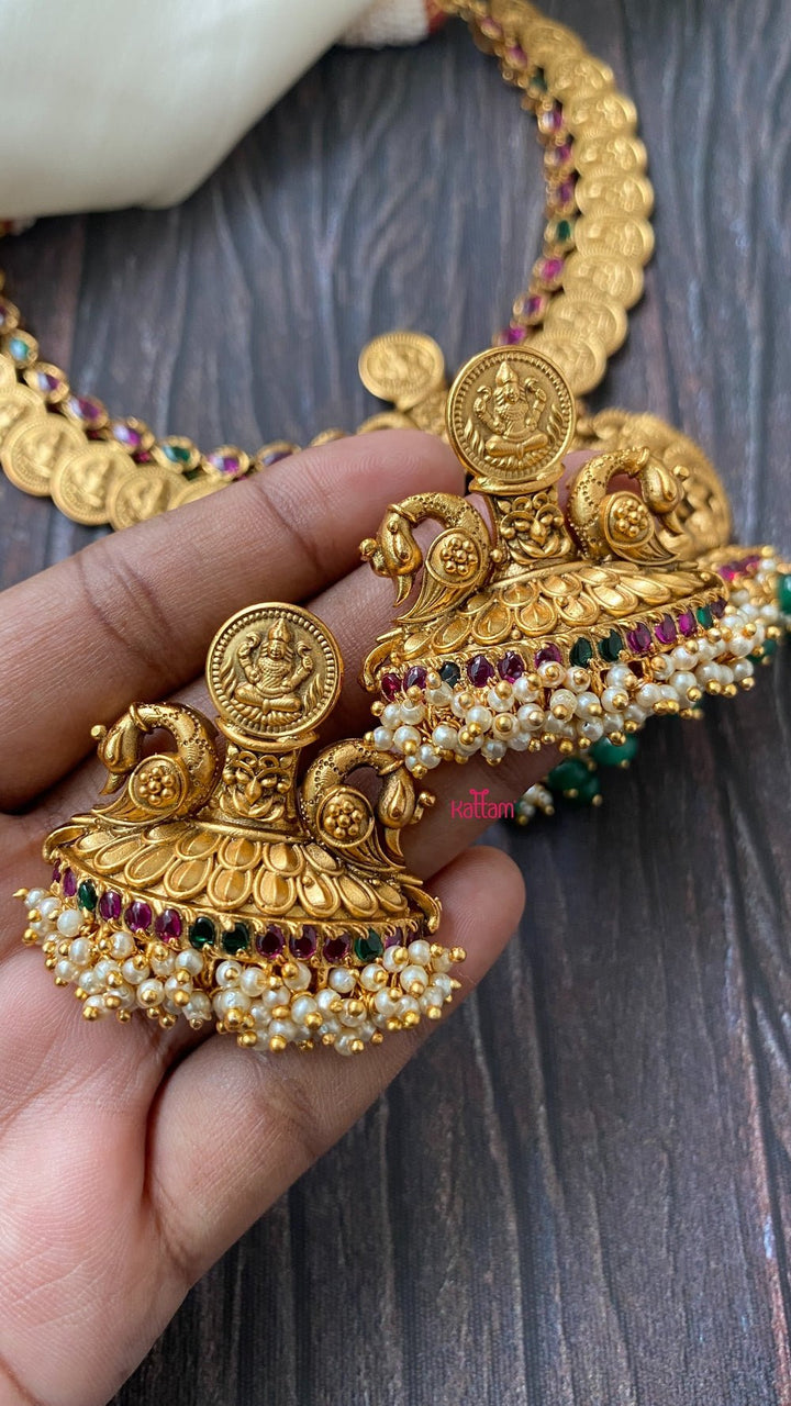 Semi Precious Nakshi Goddess Necklace - N1078