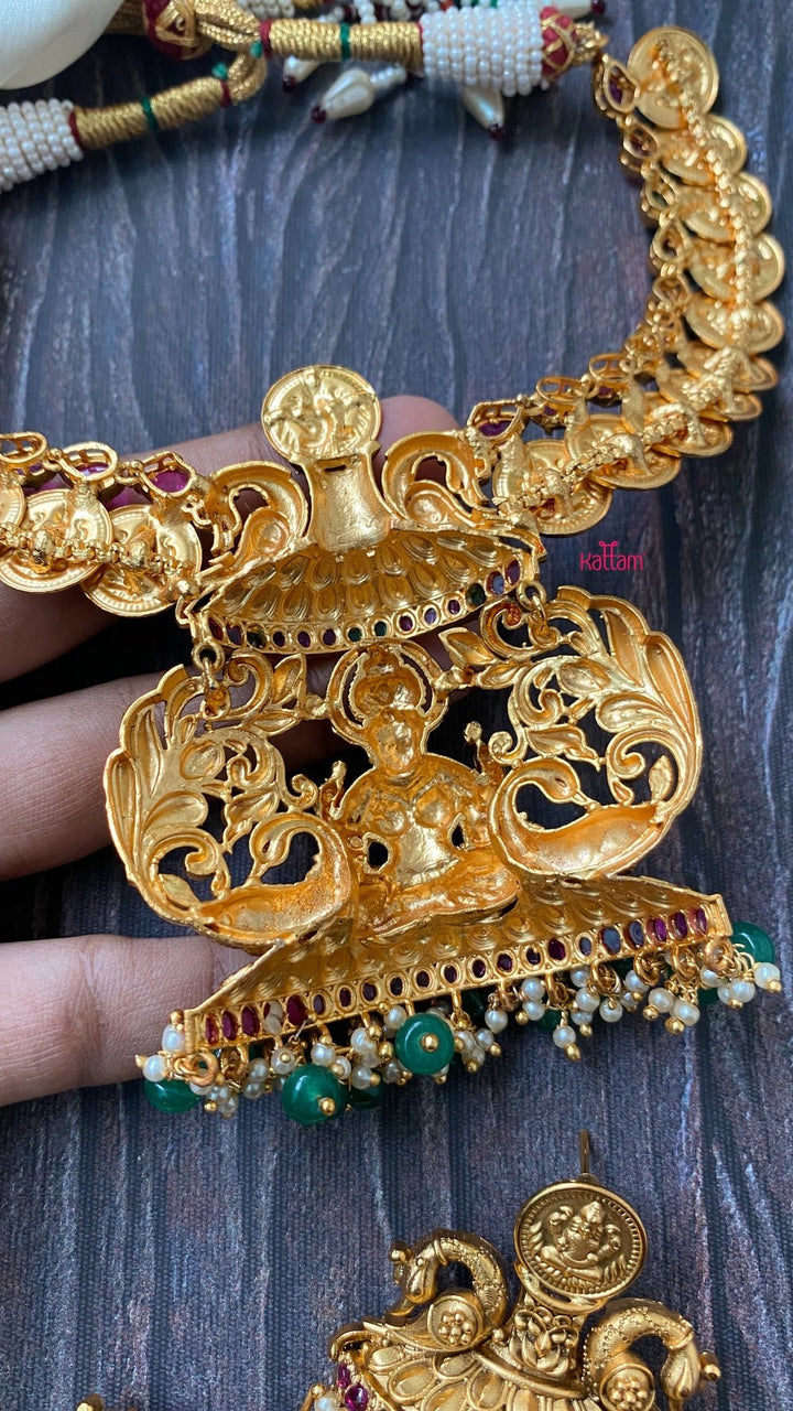 Semi Precious Nakshi Goddess Necklace - N1078
