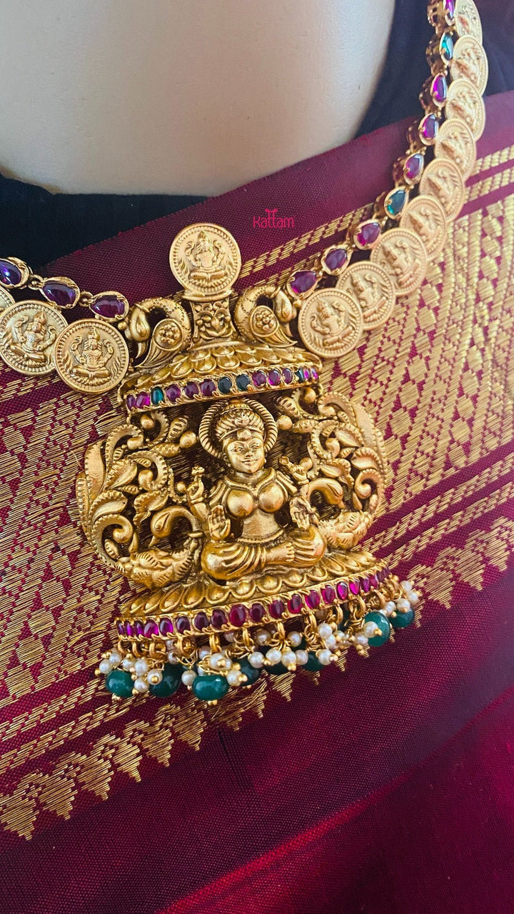 Semi Precious Nakshi Goddess Necklace - N1078