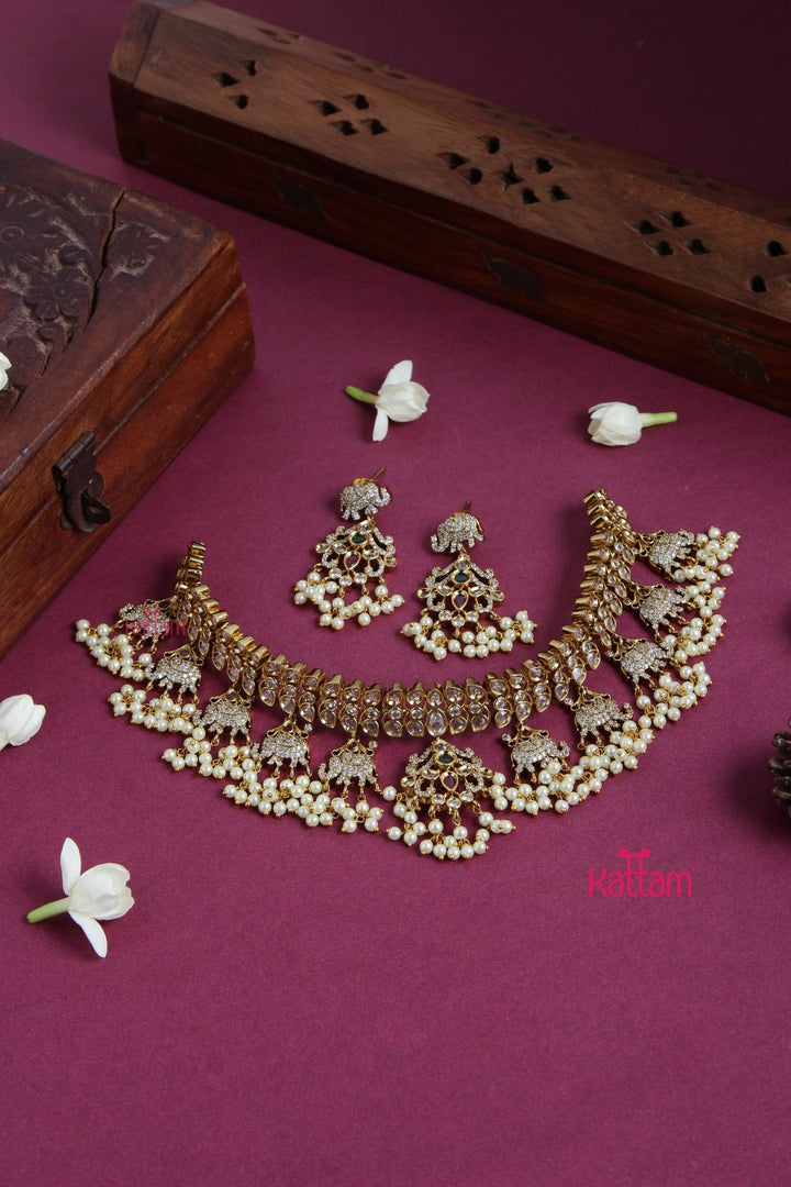Shruthi - Elephant Pearl Choker - N3090