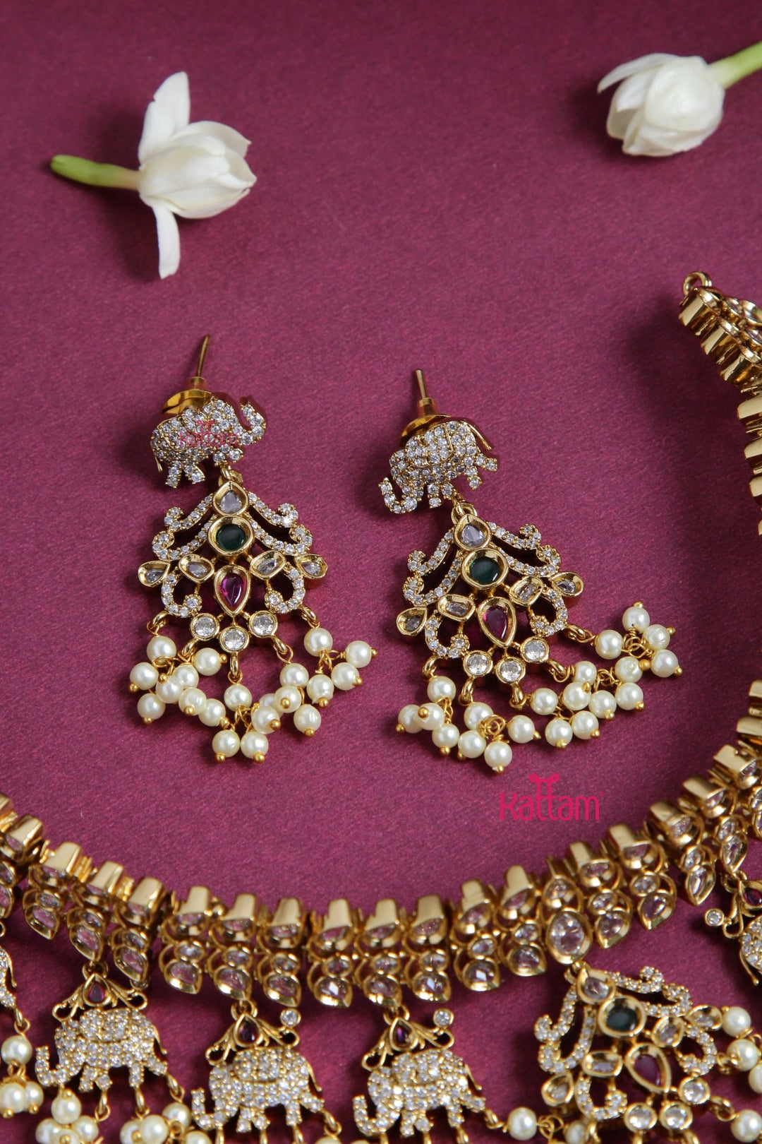Shruthi - Elephant Pearl Choker - N3090