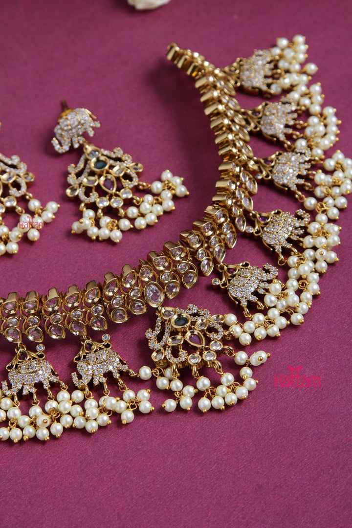 Shruthi - Elephant Pearl Choker - N3090