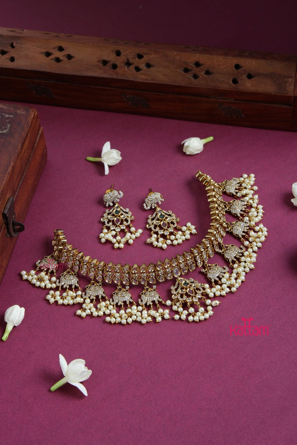 Shruthi - Elephant Pearl Choker - N3090