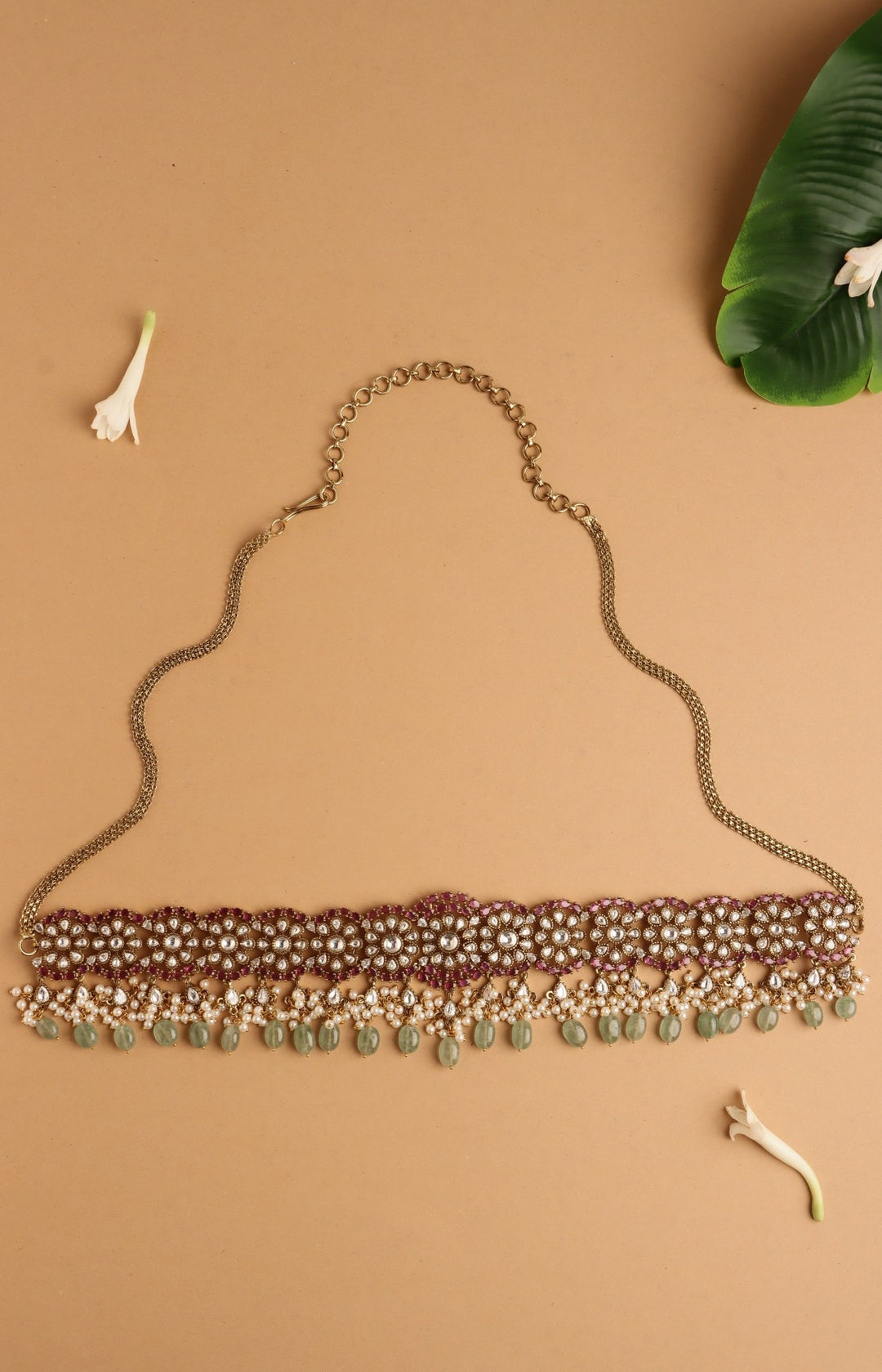Shyla - Victorian Multistone Beads Hipchain - HB231