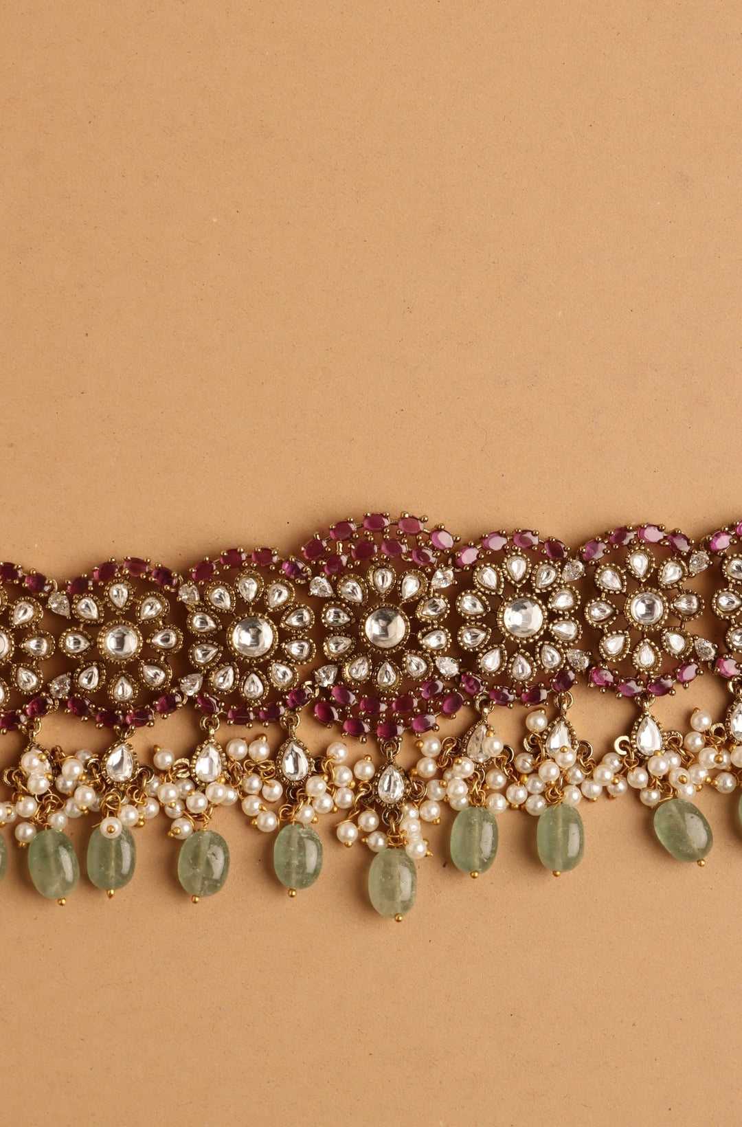 Shyla - Victorian Multistone Beads Hipchain - HB231
