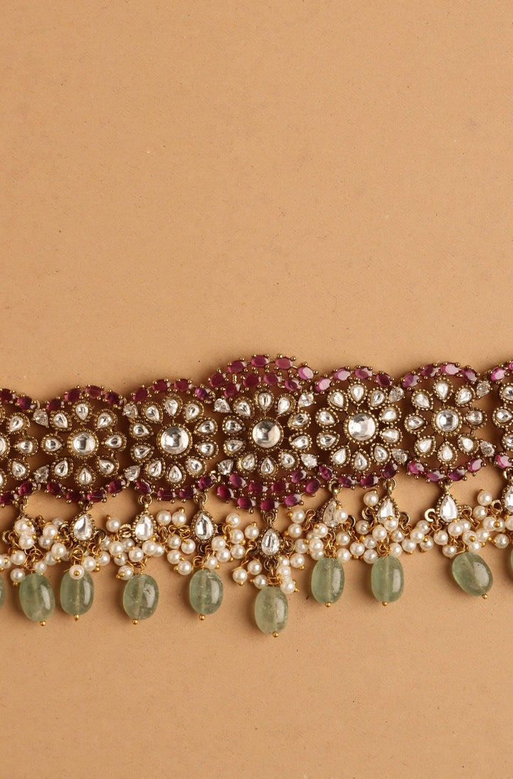 Shyla - Victorian Multistone Beads Hipchain - HB231