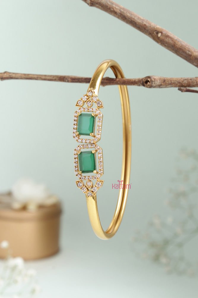 Simple Green Stone Kada - B467