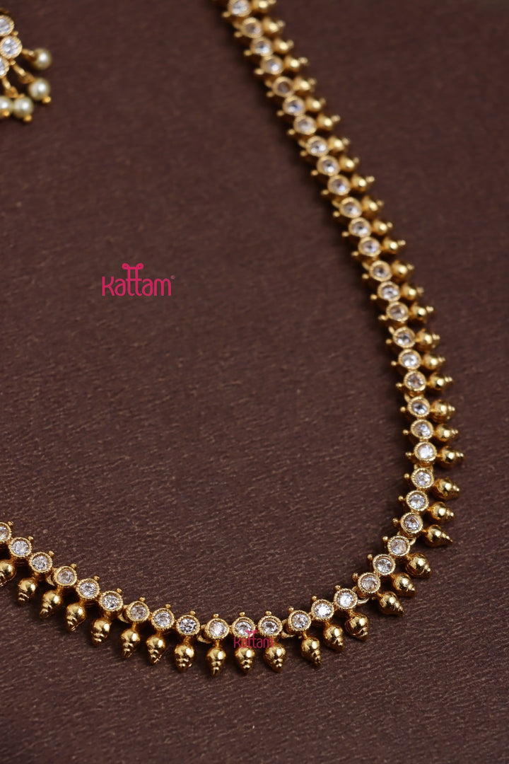 Simple White Stone Haram - N3841