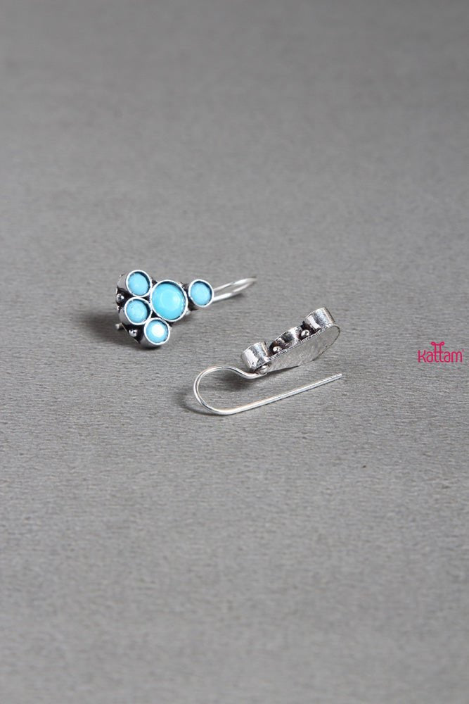 Sky Blue Pear Earring - E281