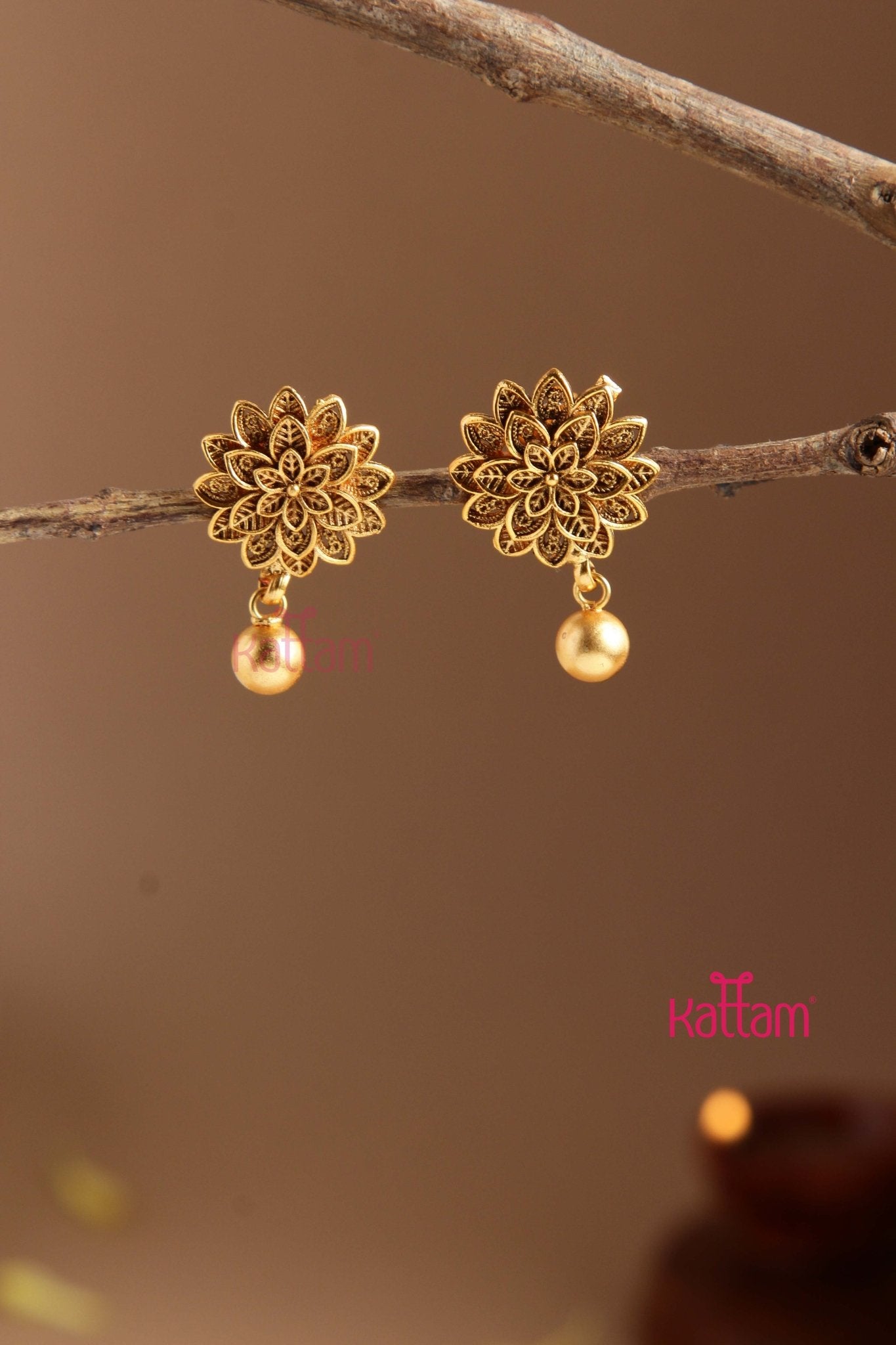 Small Flower Earring Design 4 Kattam