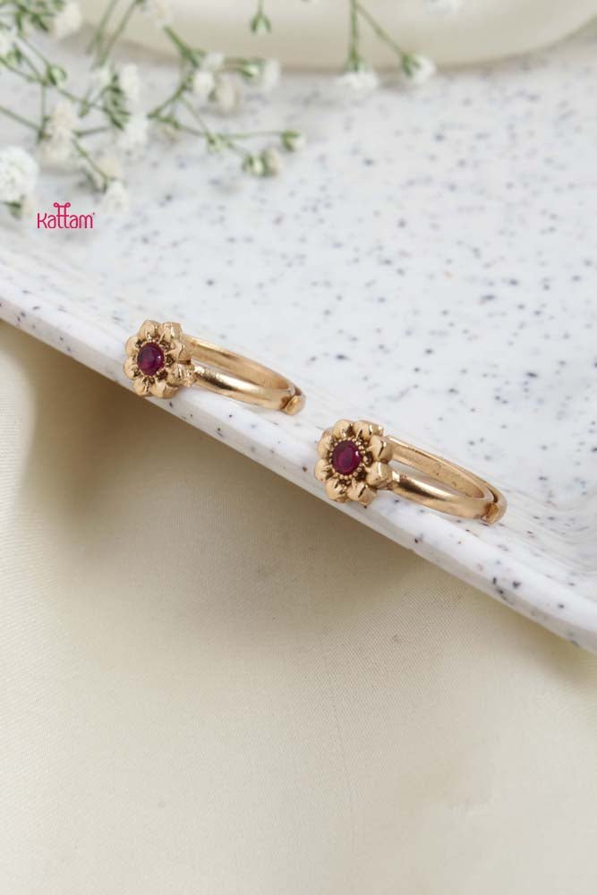 Small Flower Toe Ring ( Adjustable) - TR001