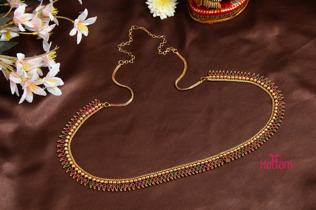 Small Manga Ruby Green Hip Chain - HB167