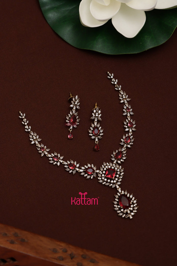 Sofi - AD Elegant Ruby Choker - N5267