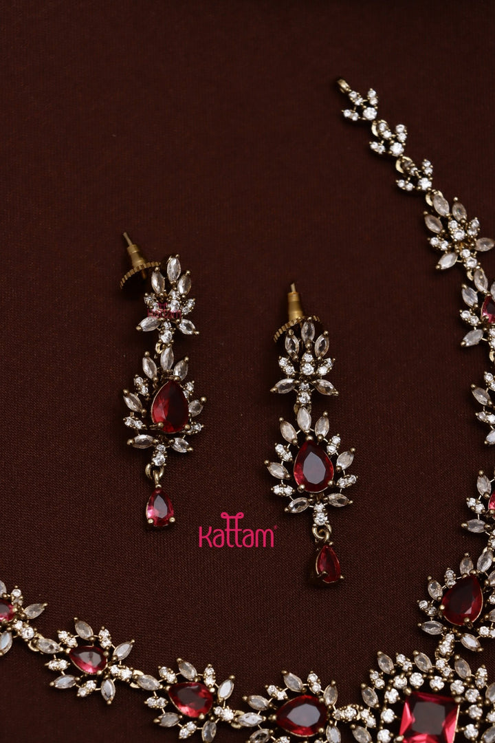 Sofi - AD Elegant Ruby Choker - N5267