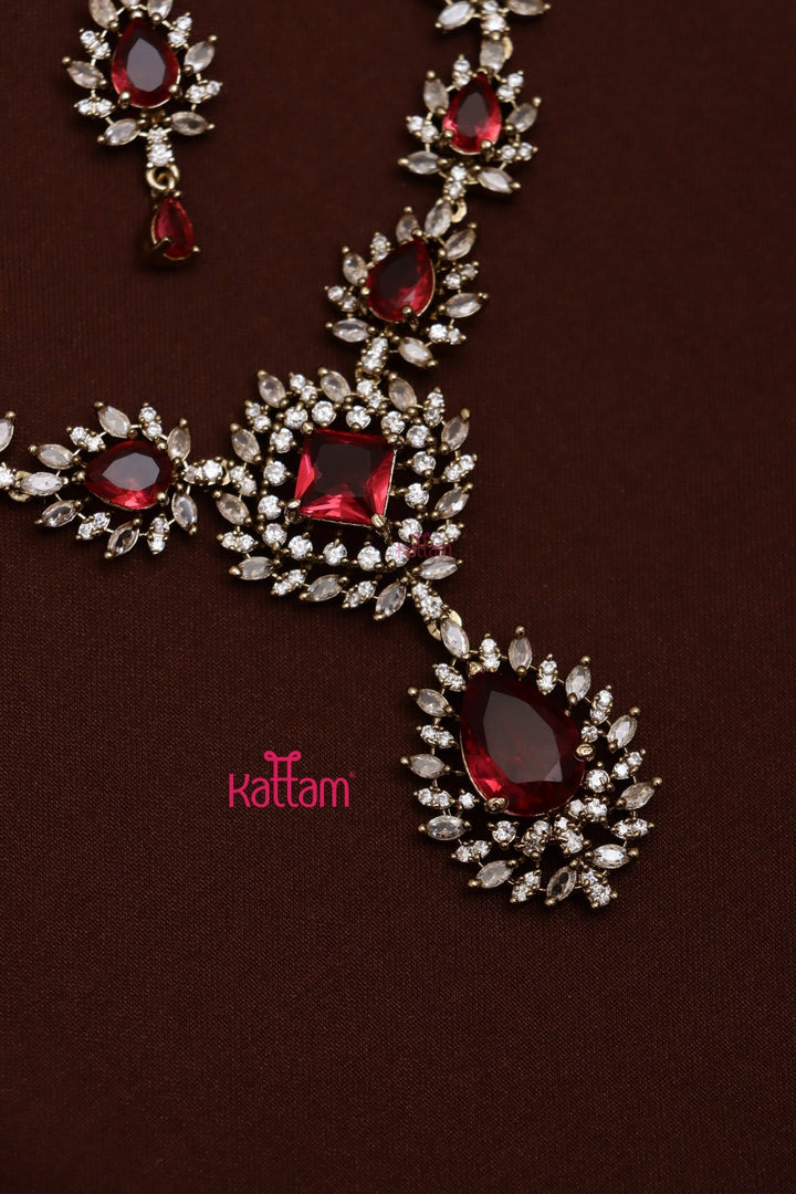 Sofi - AD Elegant Ruby Choker - N5267
