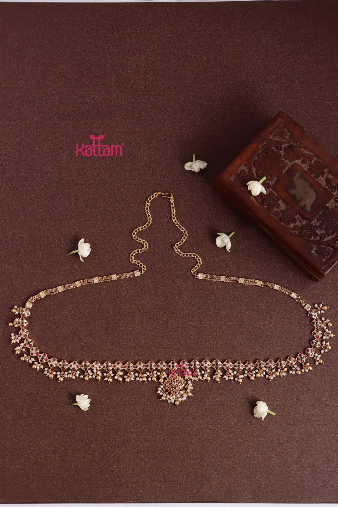 Square Stone Hiipchain - HB213