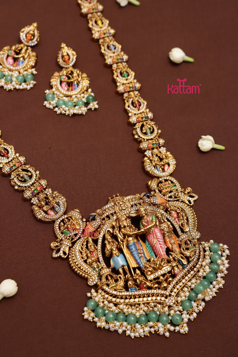 Srinivasa Kalyanam Handpainted Haram - N4037