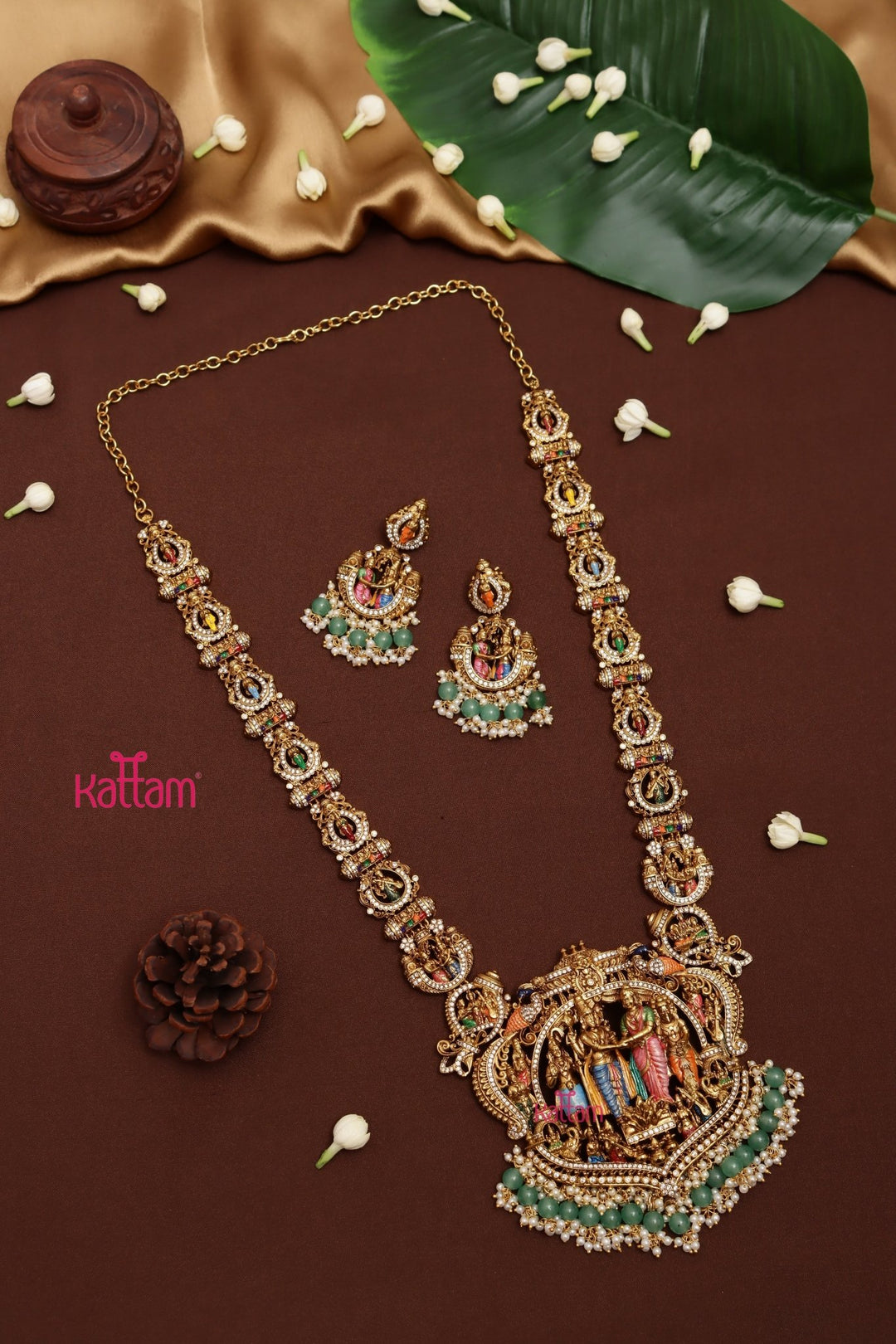 Srinivasa Kalyanam Handpainted Haram - N4037