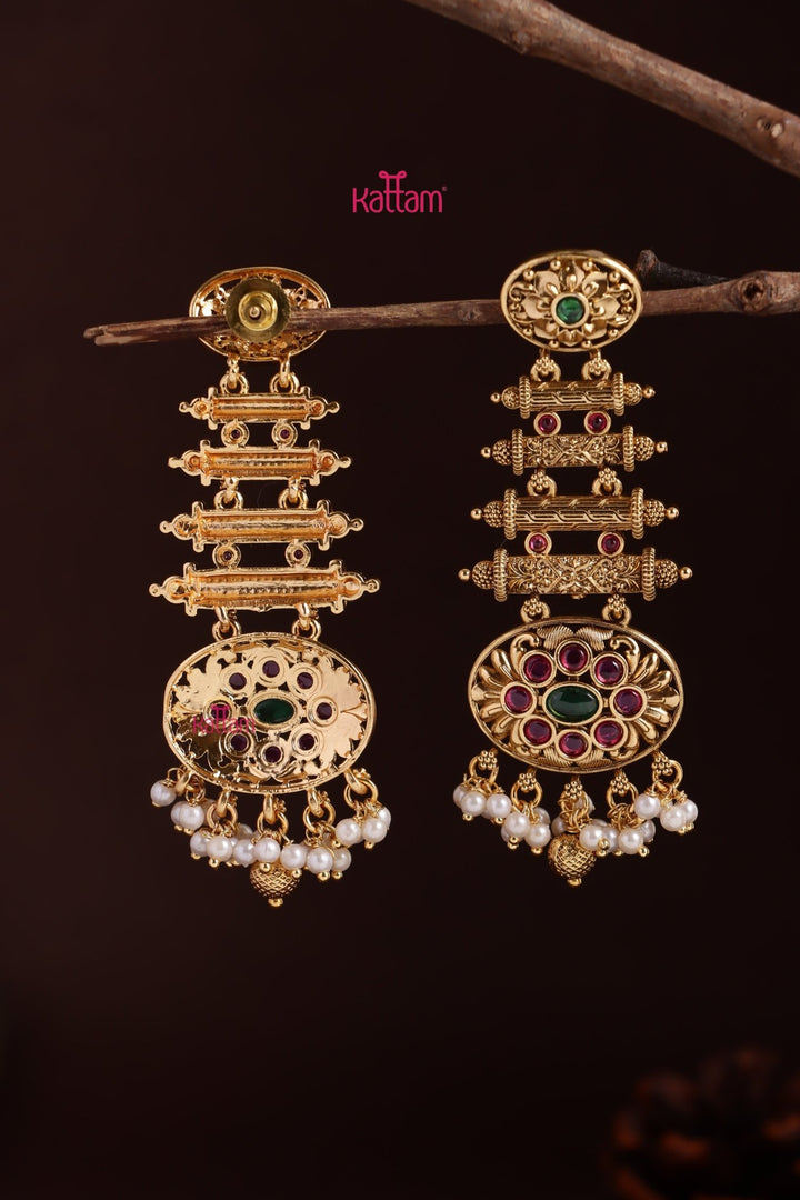 Statement Pearl Drop Earring - E1256