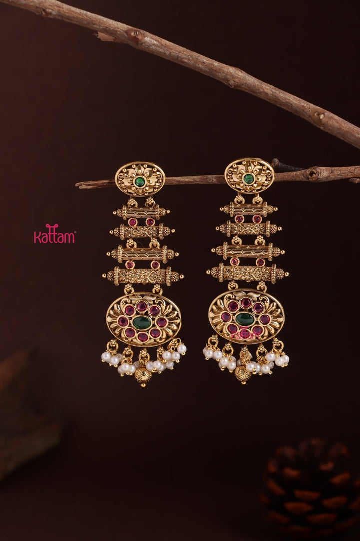 Statement Pearl Drop Earring - E1256