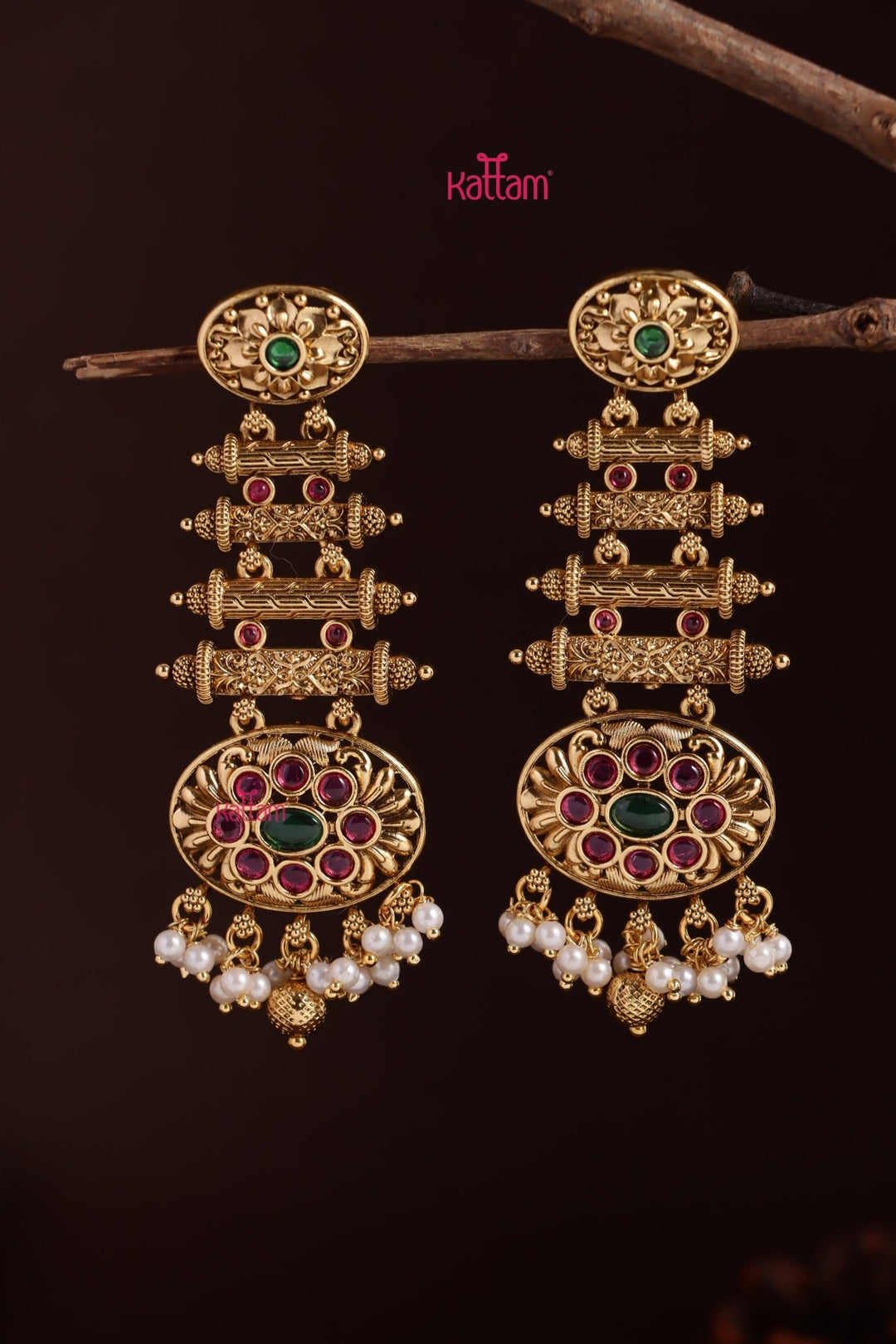 Statement Pearl Drop Earring - E1256