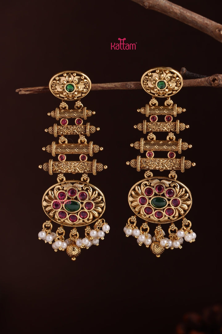 Statement Pearl Drop Earring - E1256