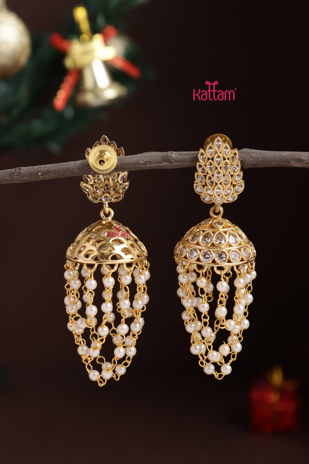 Stone Drops JHumka - E1306