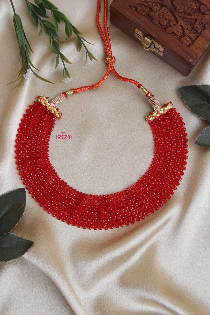Stylish Handmade Hydrobeads Choker Necklace (No Earrings) - N1027
