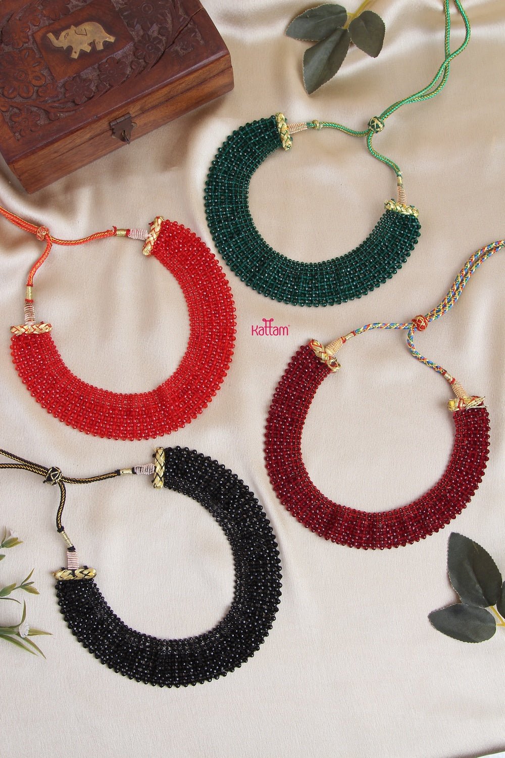 Stylish Handmade Hydrobeads Choker Necklace (No Earrings) - N1027
