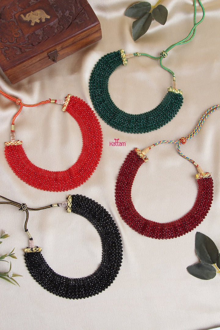 Stylish Handmade Hydrobeads Choker Necklace (No Earrings) - N1027
