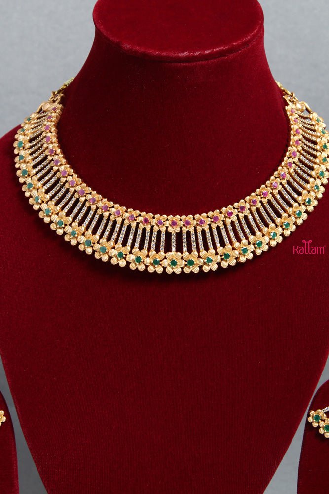 Stylish Multi Double Layered Choker - N1565