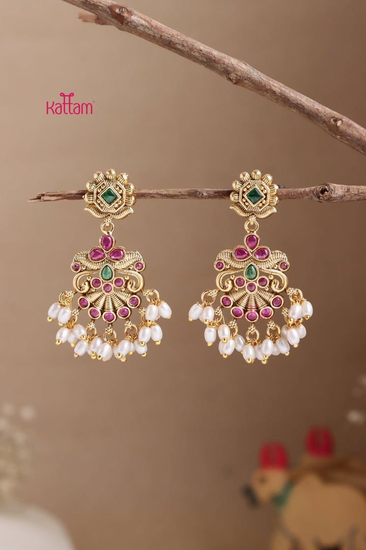 Swirl Pearl Earring - E1056