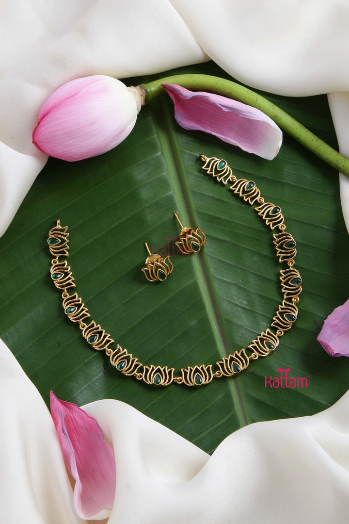 Tamarai - Green Stone Choker - N2726