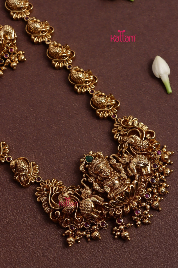 Tarunika - Antiquegold Peacock Haram - N3675