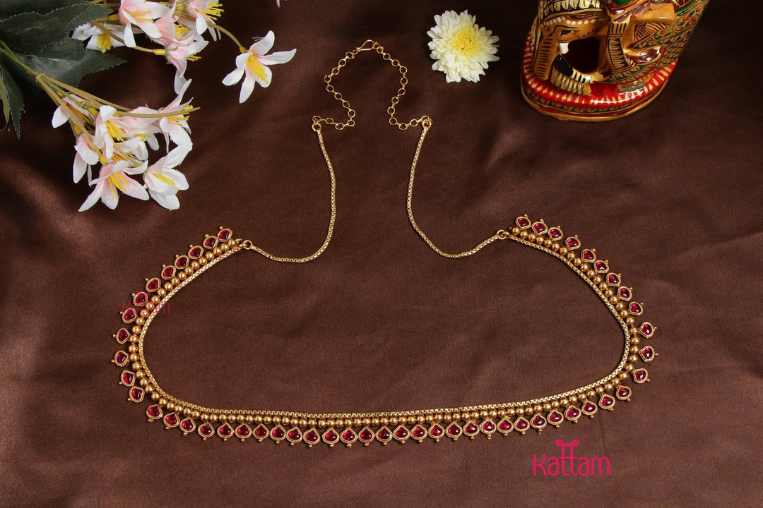 Tear Drop Ruby Hip Chain - HB150