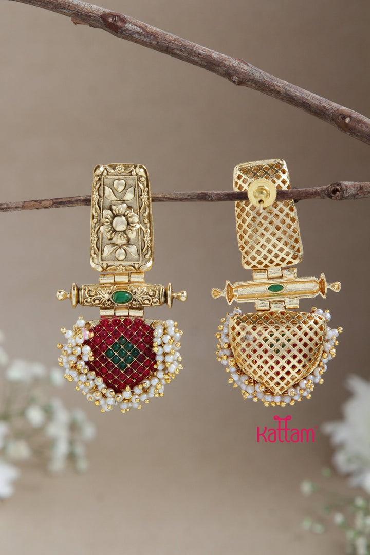 Temple Statement Earring - E871