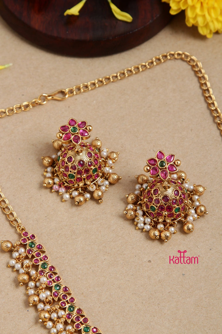 Tharani - Floral Necklace - N3088