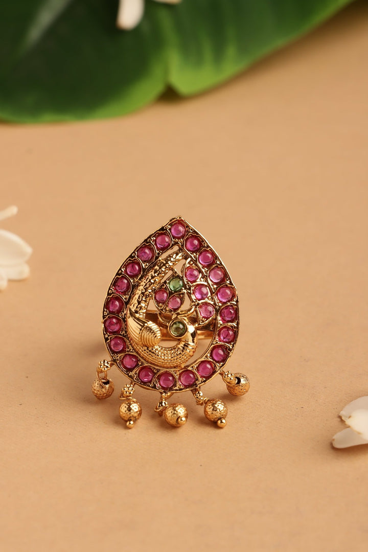 Thilak Peacock Ring - R80