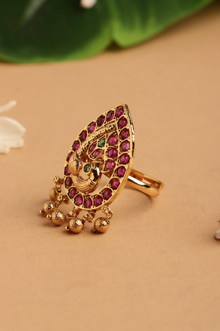 Thilak Peacock Ring - R80