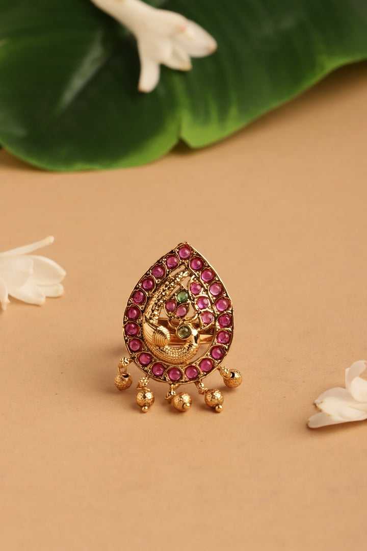 Thilak Peacock Ring - R80