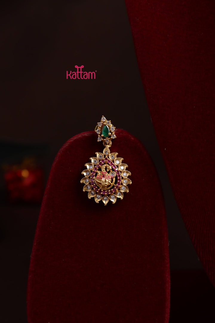 Thilak Peacock Stone Necklace - N3860