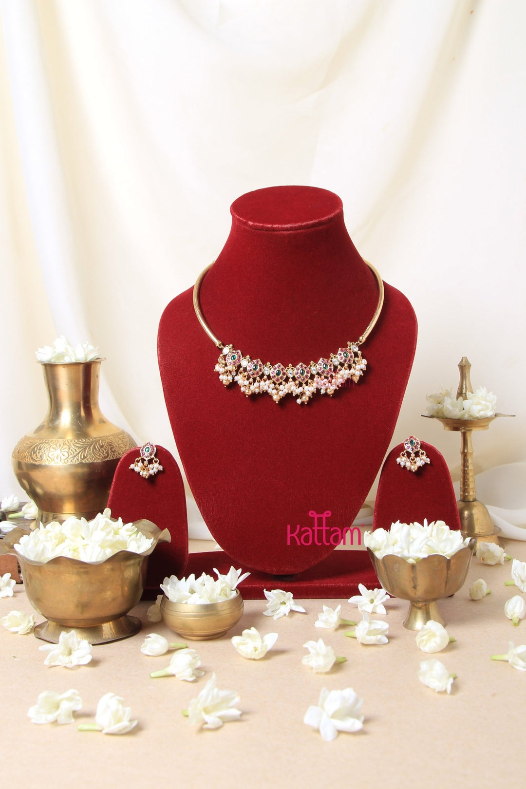 Thilak Pearl Choker Set - N3048